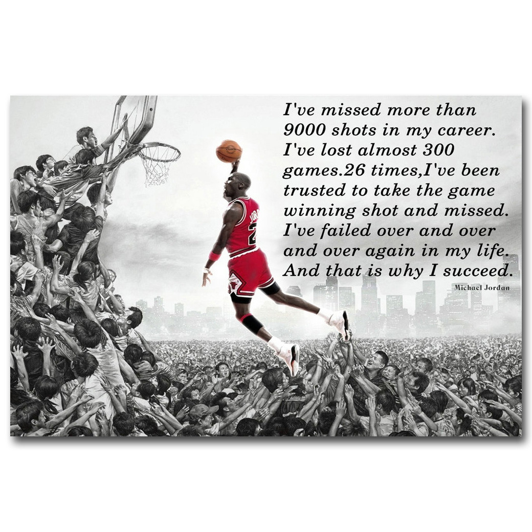 Motivational Poster Quotes
 NICOLESHENTING Succeed Michael Jordan Motivational Quotes