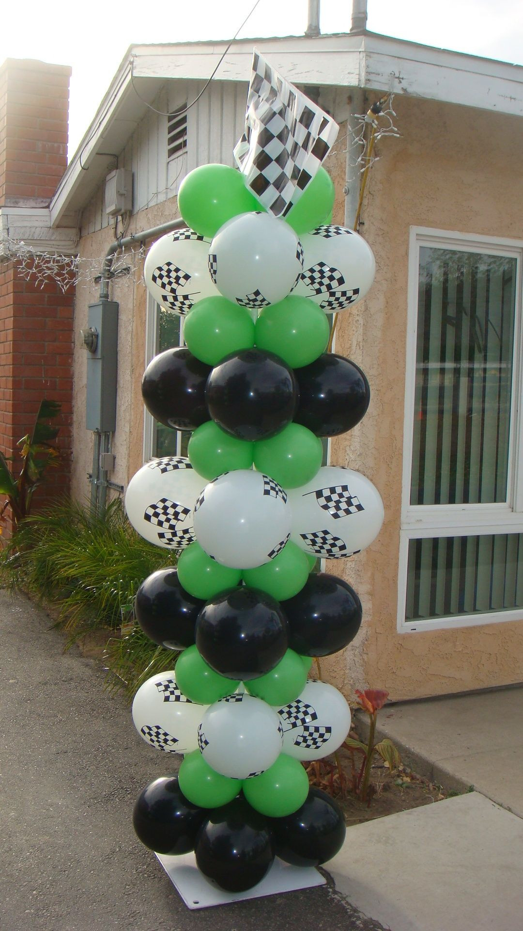 Motocross Birthday Decorations
 Motocross themed birthday party green black white