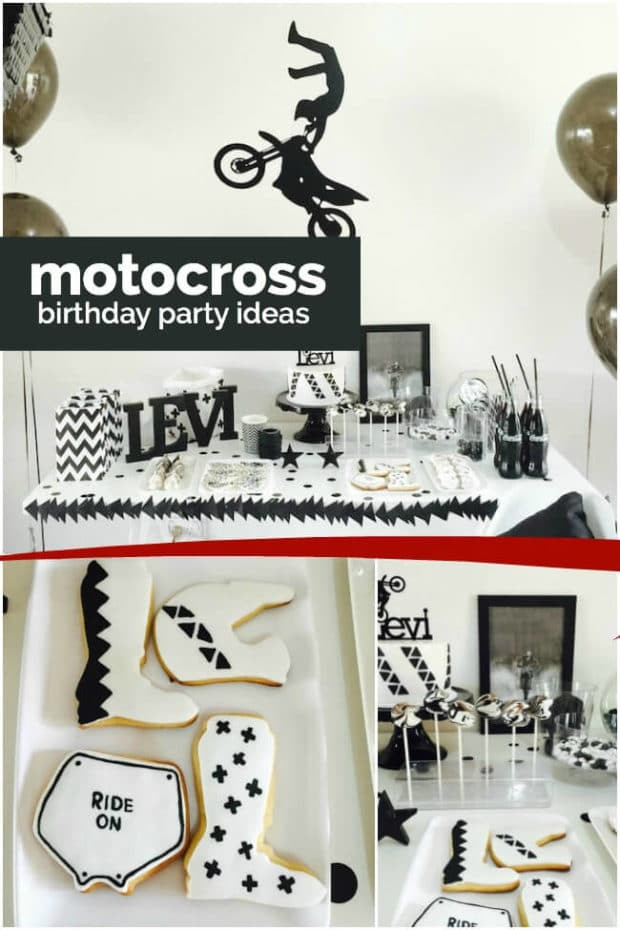 Motocross Birthday Decorations
 A Boy s Motor Cross Birthday Party