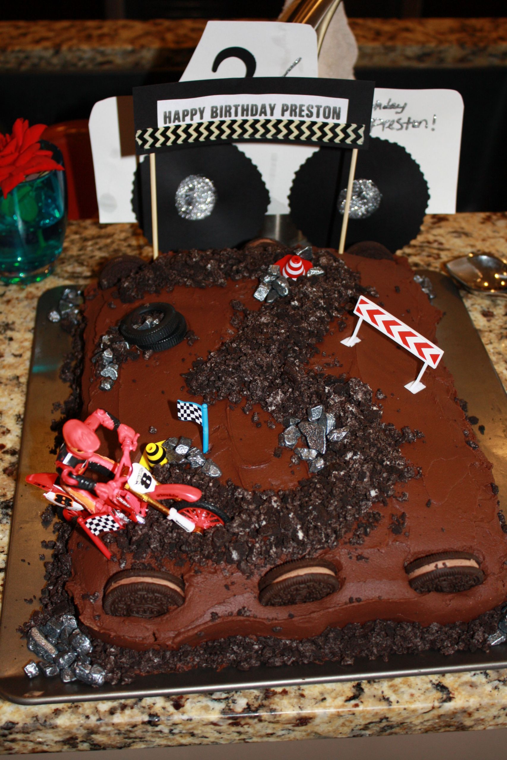 Motocross Birthday Decorations
 dirt bike cake Motocross cake moto dirtbike atv