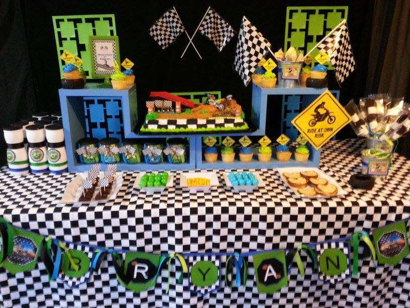 Motocross Birthday Decorations
 Motocross Birthday Party Ideas 1 of 9