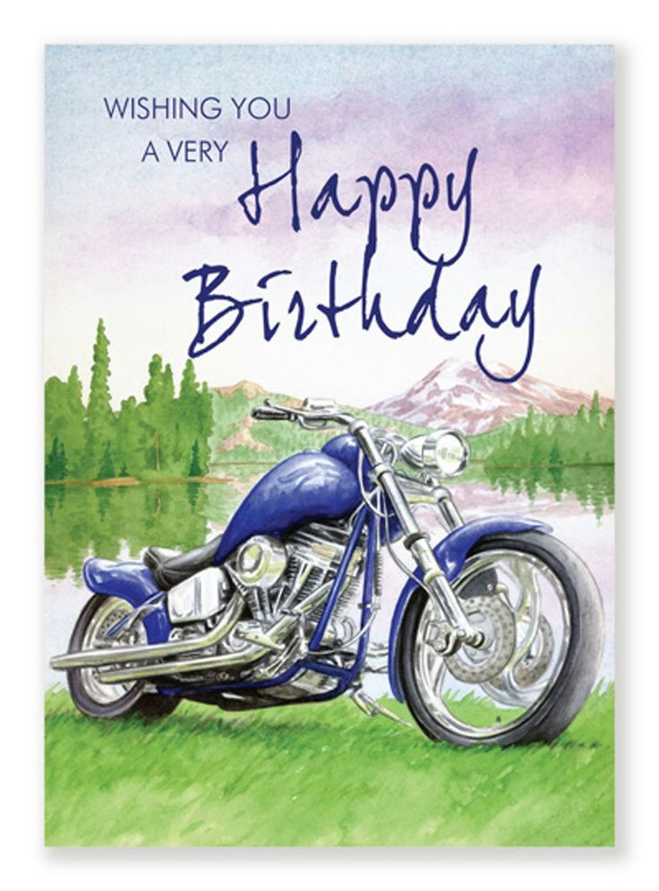 Motorcycle Birthday Cards
 25 best Happy Birthday Motorcycle images on Pinterest