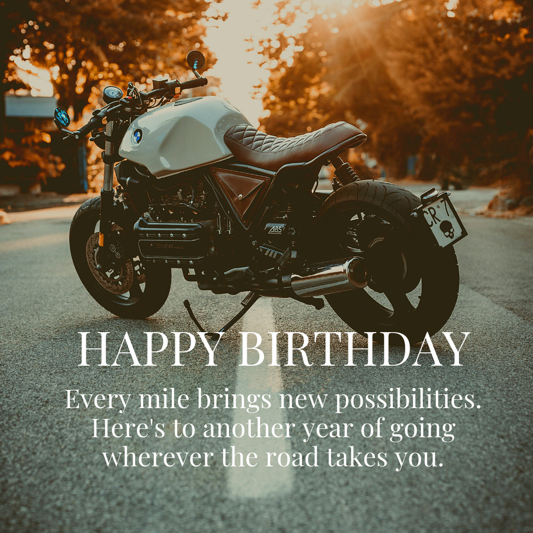 Motorcycle Birthday Cards
 31 "Happy Birthday" Motorcycle Memes Quotes & Sayings