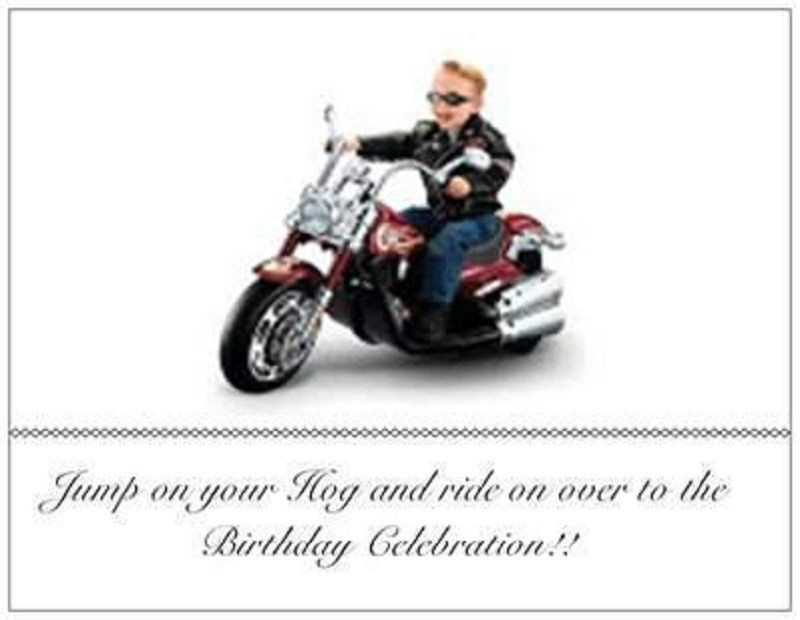 Motorcycle Birthday Cards
 20 Birthday Motorcycle INVITATIONS Post Cards Harley