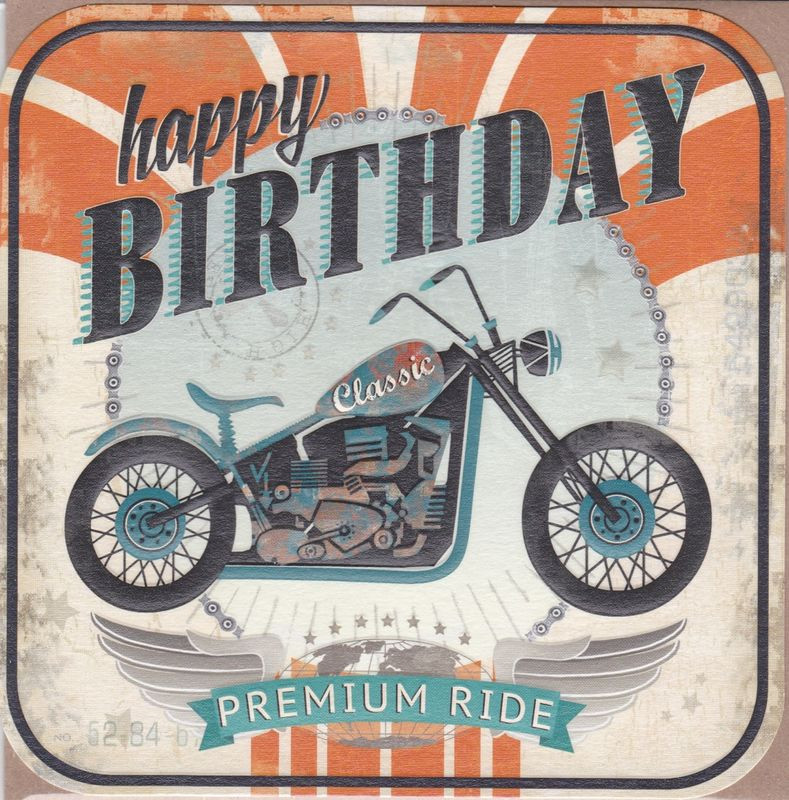 Motorcycle Birthday Cards
 Motorbike Happy Birthday Card Karenza Paperie