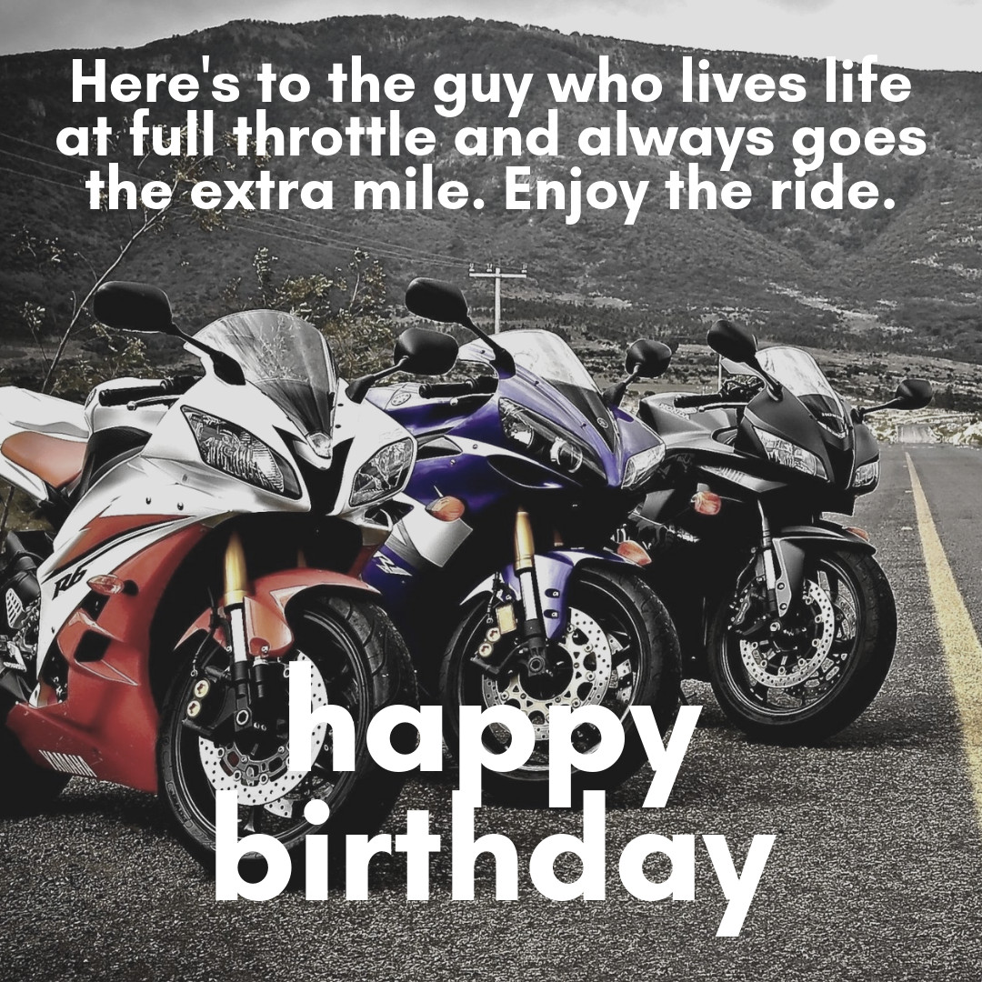 Motorcycle Birthday Cards
 31 "Happy Birthday" Motorcycle Memes Quotes & Sayings