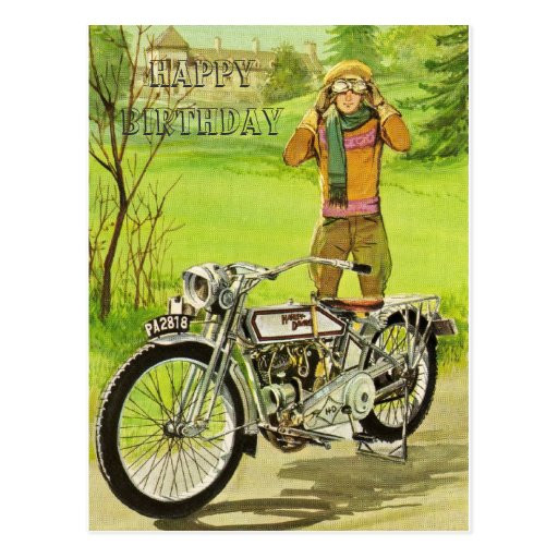 Motorcycle Birthday Cards
 HAPPY BIRTHDAY MOTORCYCLE CARTES POSTALES