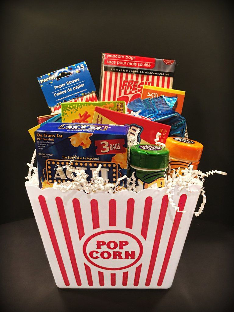 Movie Theater Gift Basket Ideas
 A movie night t basket bringing you all the best parts