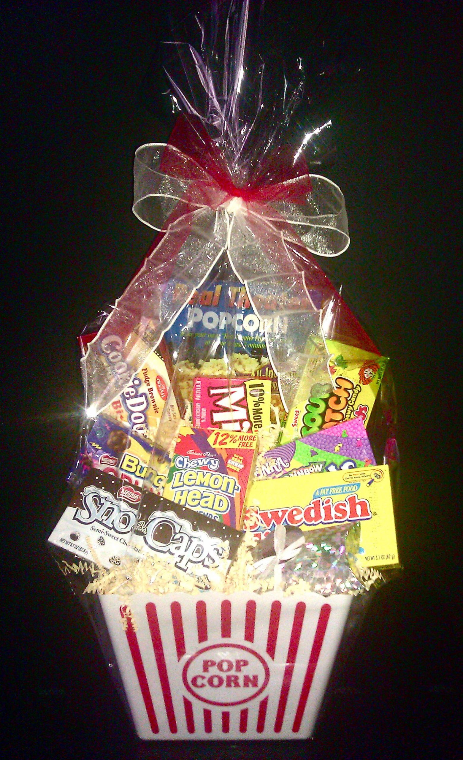 Movie Theatre Gift Basket Ideas
 Movie Lovers Basket w AMC t card by wrapped a la mode