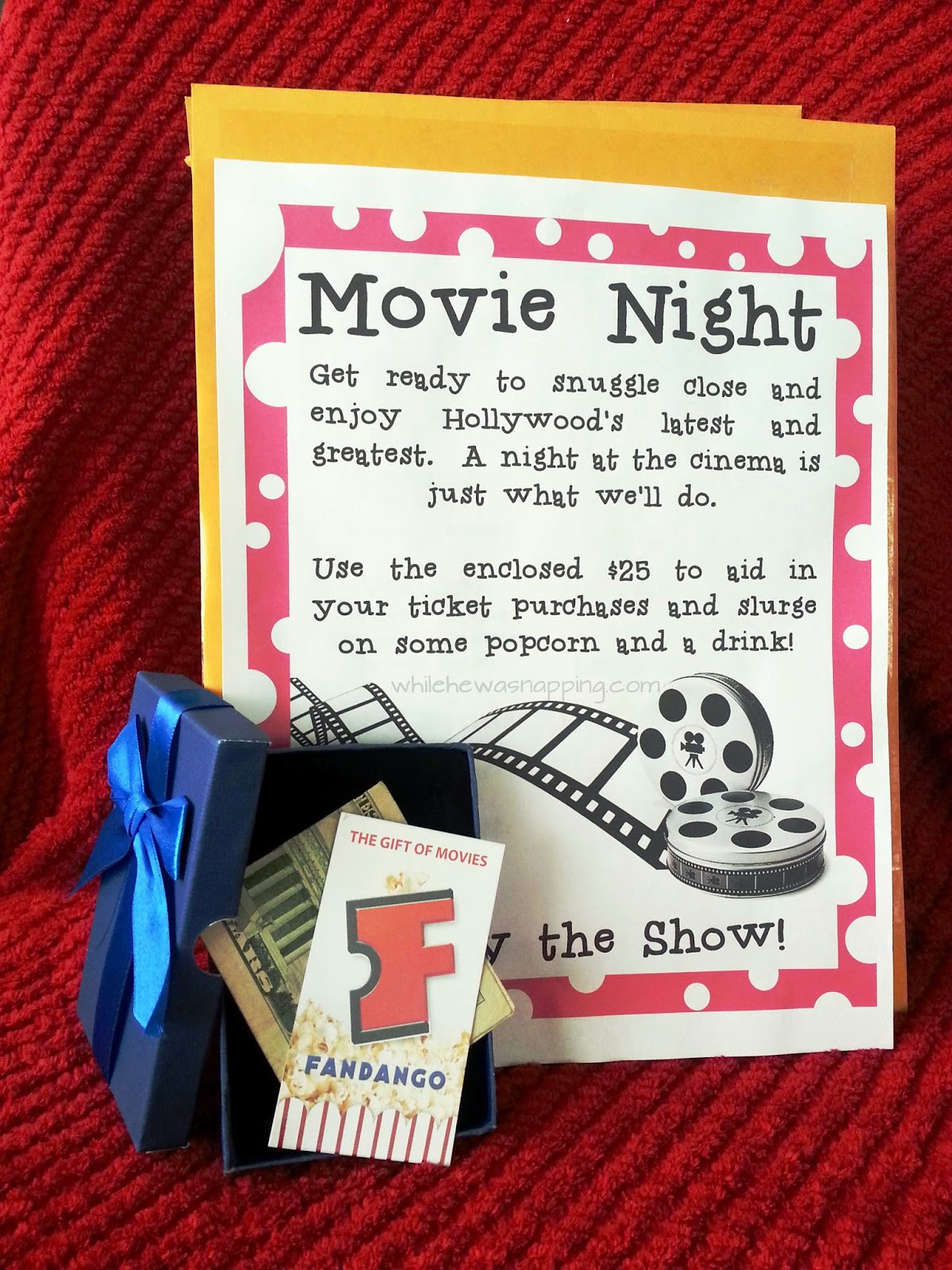 Movie Ticket Gift Basket Ideas
 12 Month Pre planned Mostly Pre Paid Date Night Kit