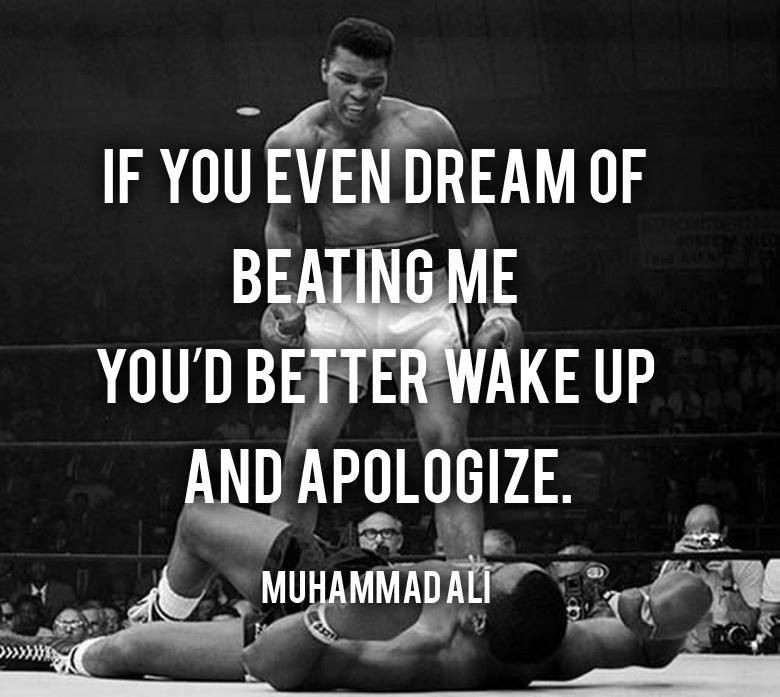 Muhammad Ali Funny Quotes
 Tomi Choyce on