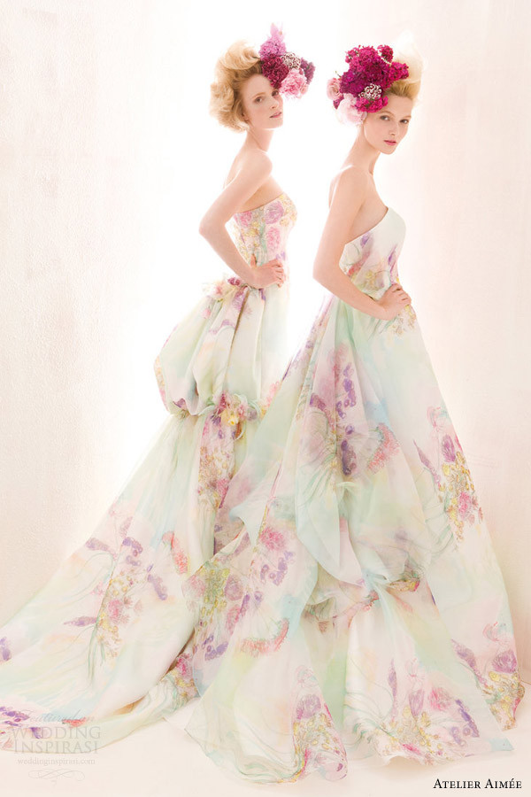 Multi Colored Wedding Dress
 The Hottest 2015 Wedding Dress Trends — Part 3 Colors