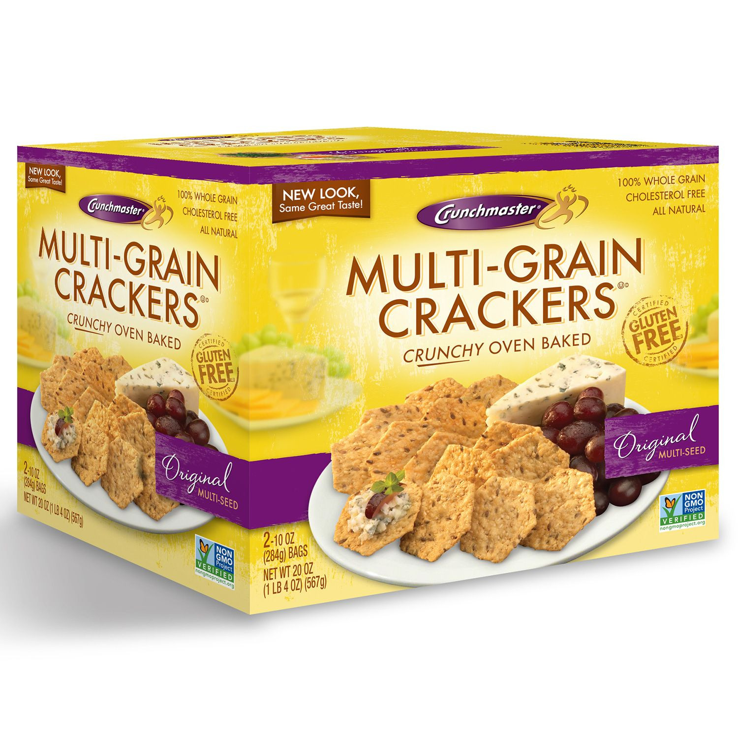 Multi Grain Crackers
 Crunchmaster Multi Grain Crackers Gluten Free 20 oz