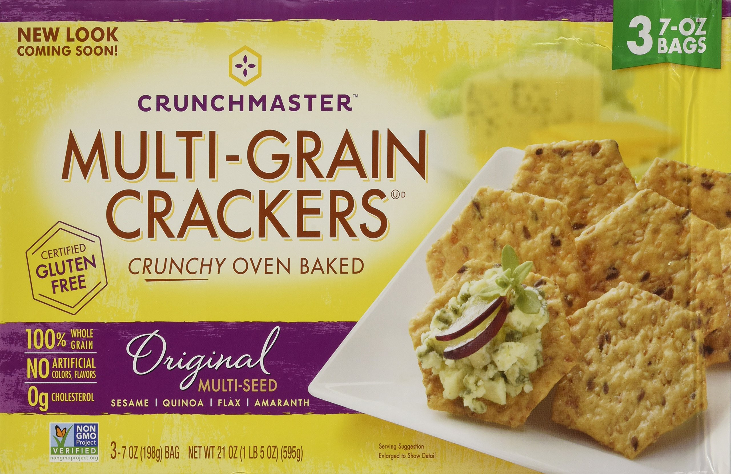 Multi Grain Crackers
 Amazon Crunchmaster 5 Seed Multigrain Cracker 20 Ounce