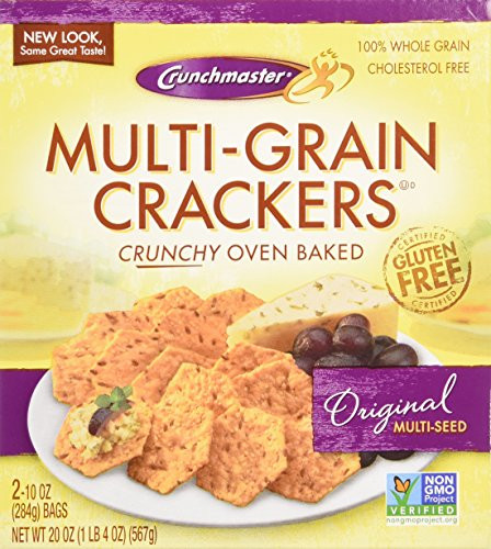 Multi Grain Crackers
 Crunchmaster Multi Grain Crackers Gluten Free 20 oz New
