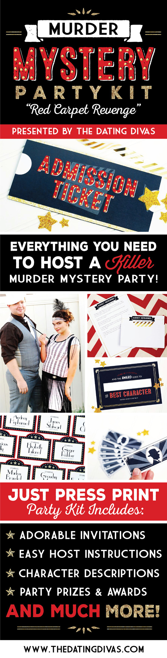 Murder Mystery Birthday Party
 Murder Mystery Party Printable Pack Inspiration Made Simple