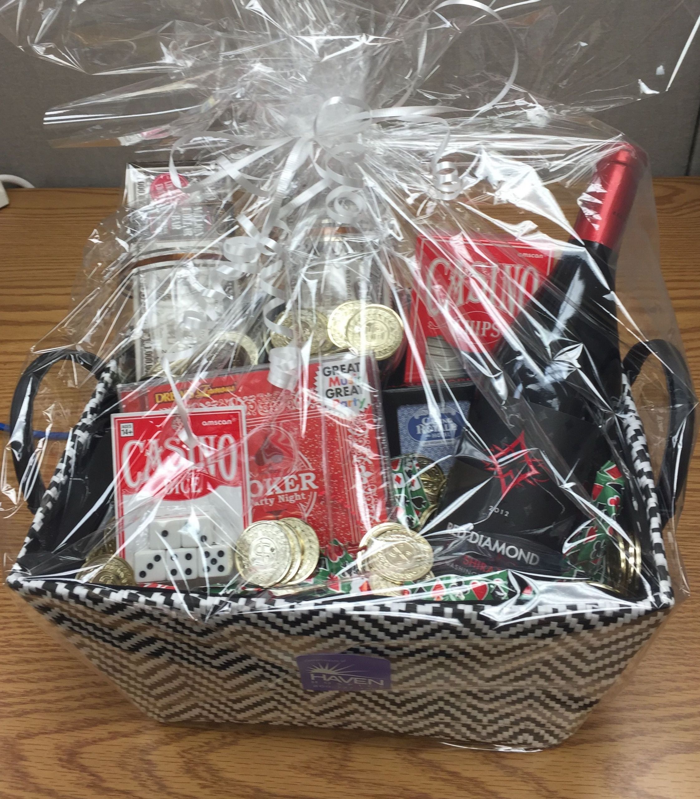 Music Gift Basket Ideas
 Casino Night Door Prize Gift Basket Red Diamond Shiraz