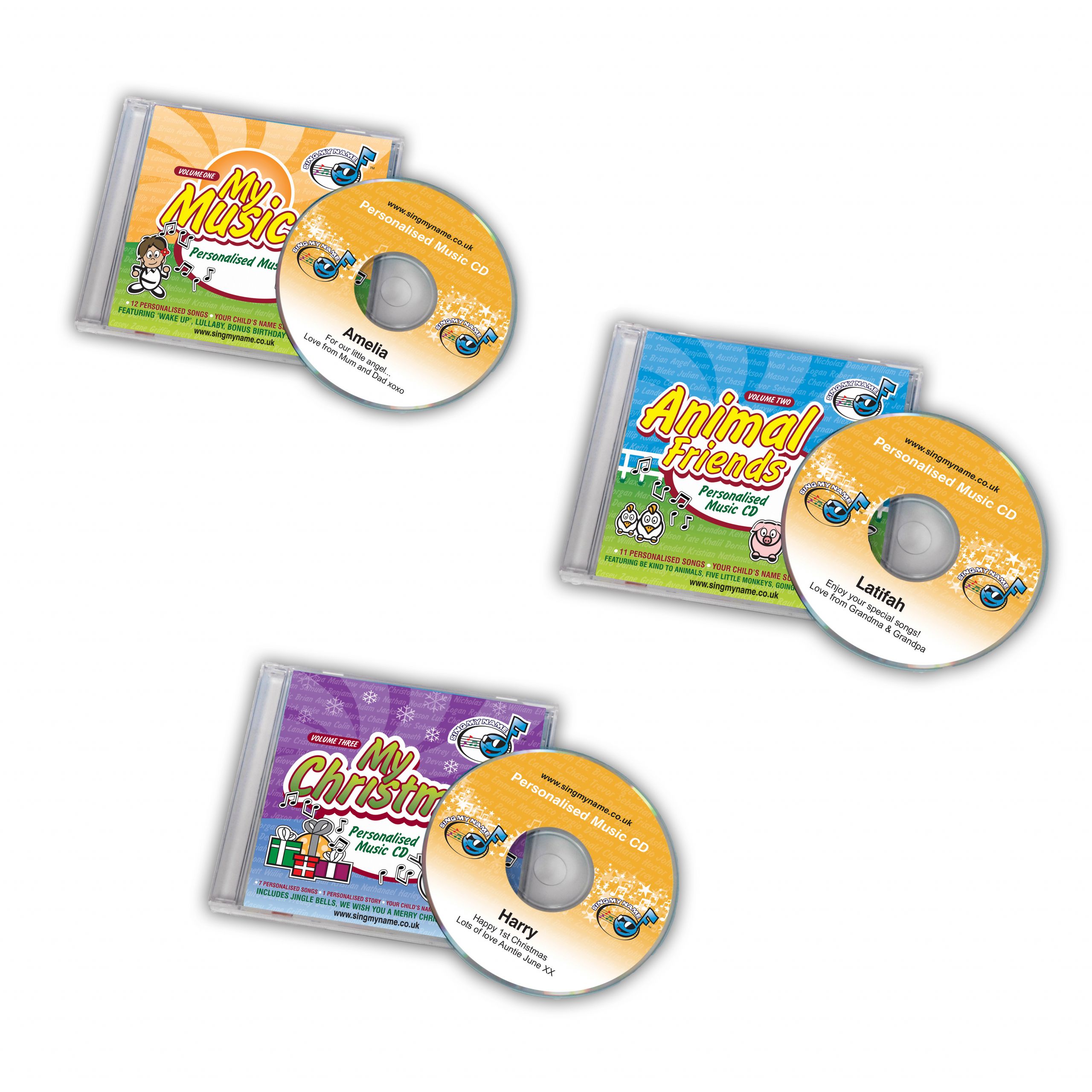 Music Gifts For Kids
 Personalised CD Album Sing My Name