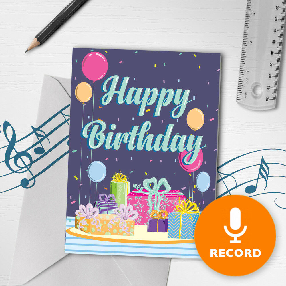 Musical Birthday Cards
 120s Happy Birthday Card With Music Musical Birthday