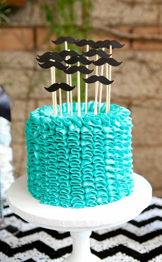 Mustache Birthday Cakes
 10 Do It Yourself Birthday Cakes For Little Boys