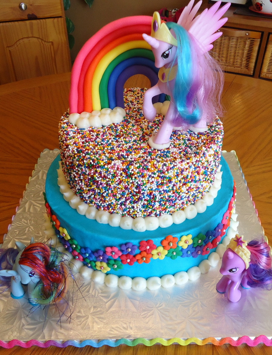 My Little Pony Birthday Cake Ideas
 My Little Pony Rainbow Cake CakeCentral