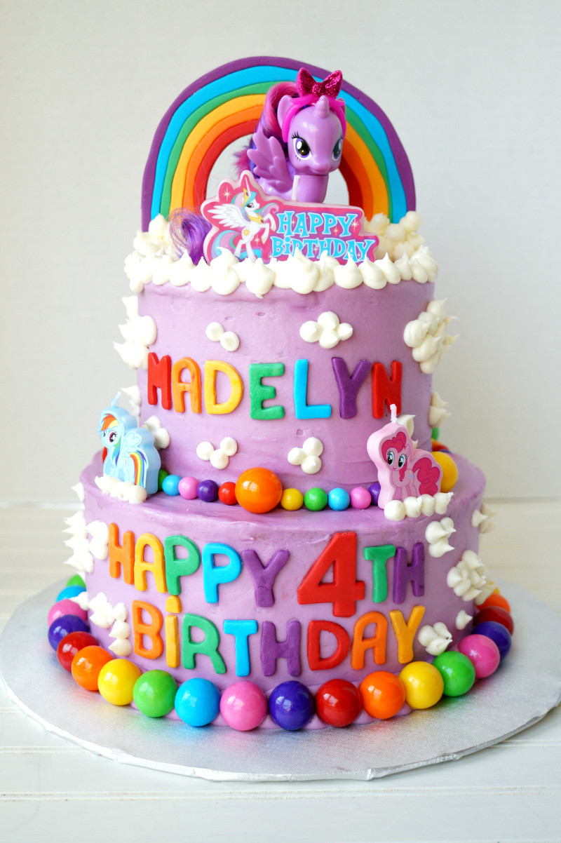 My Little Pony Birthday Cake Ideas
 My Little Pony tiered birthday cake