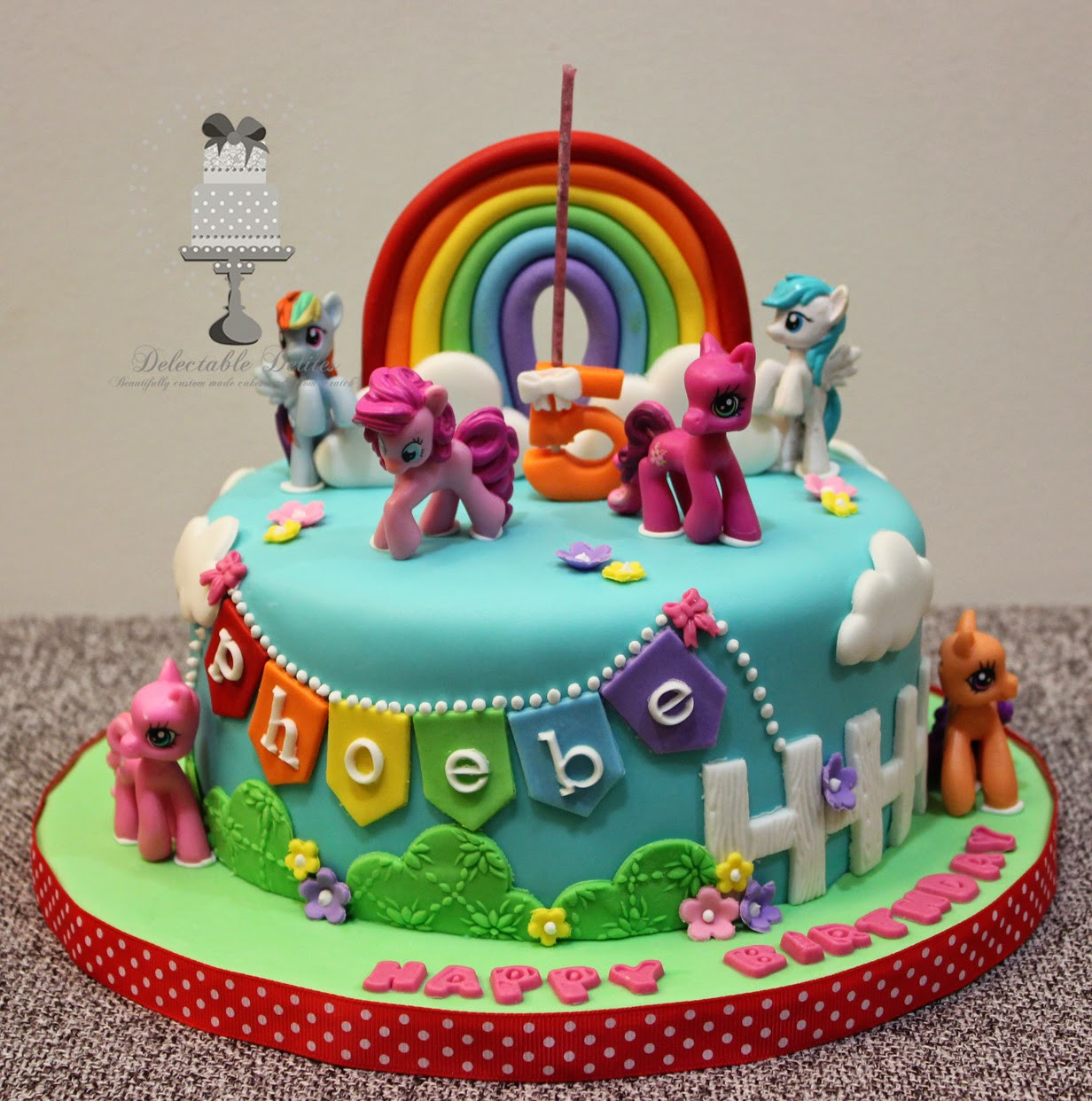 My Little Pony Birthday Cake Ideas
 Delectable Delites My Little Pony cake for Phoebe s 5th