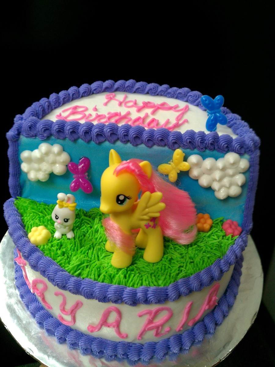 My Little Pony Birthday Cake Ideas
 My Little Pony Fluttershy Birthday Cake CakeCentral