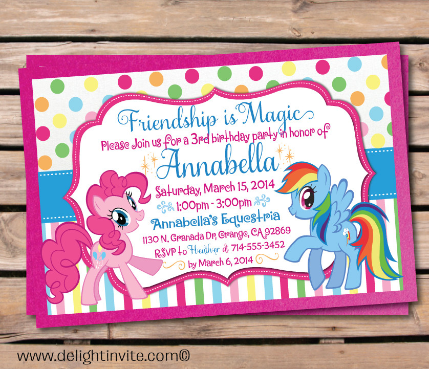 My Little Pony Birthday Party Invitations
 UPDATED Free Printable My Little Pony Birthday