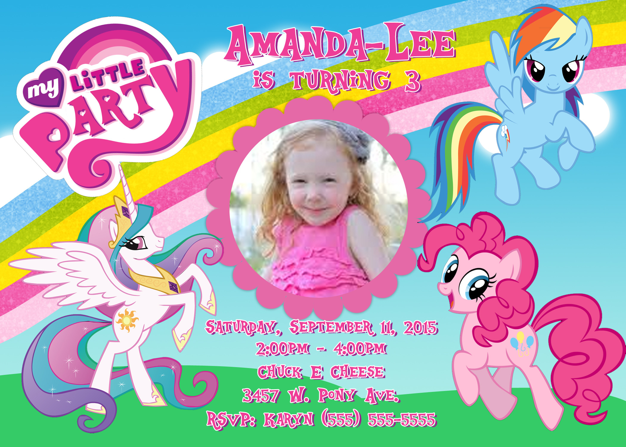 My Little Pony Birthday Party Invitations
 My Little Pony Birthday Invitation