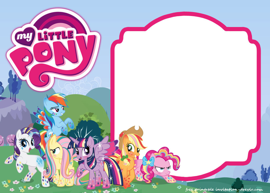 My Little Pony Birthday Party Invitations
 My Little Pony Birthday Invitation Template Equestria