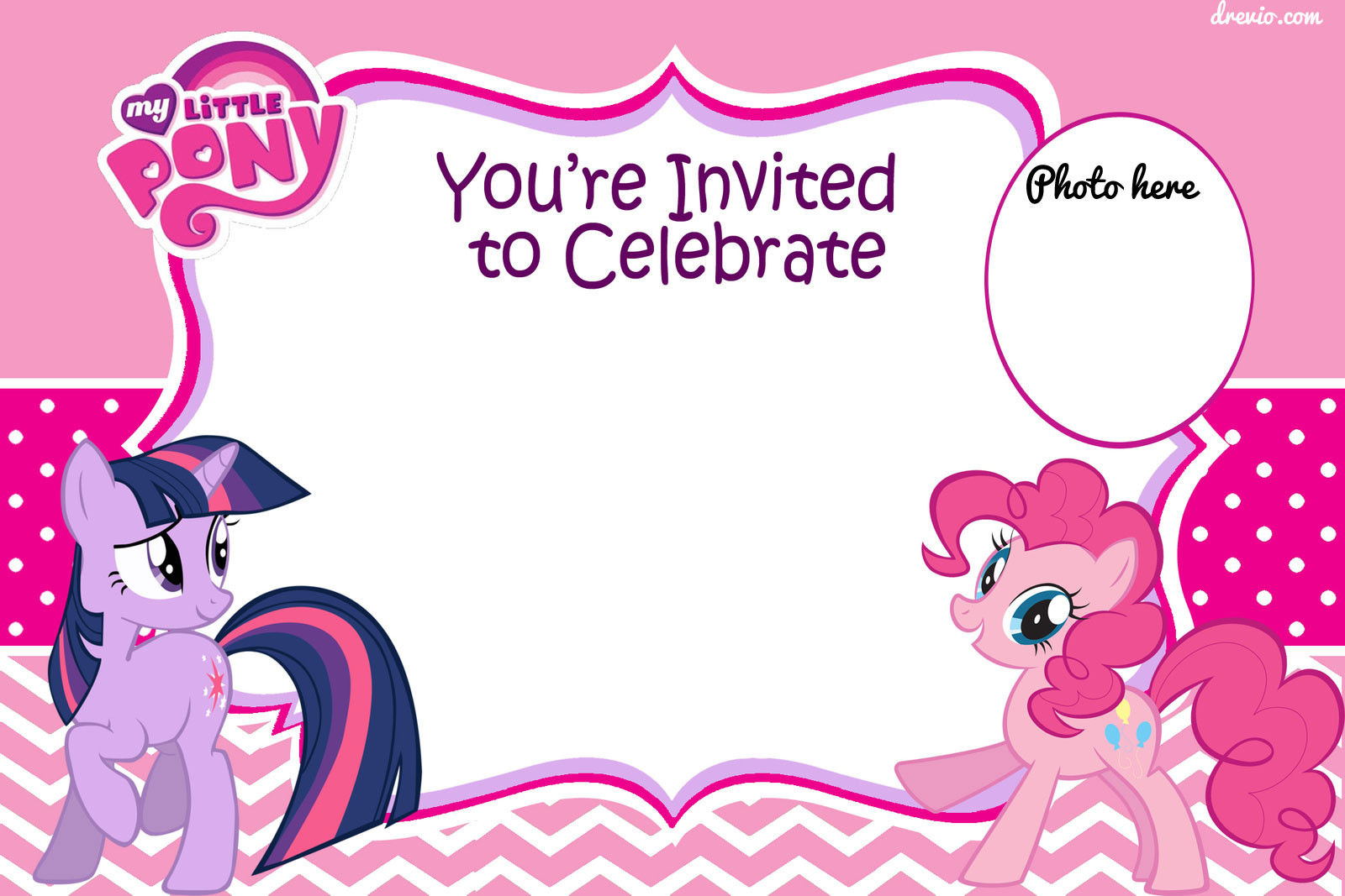 My Little Pony Birthday Party Invitations
 UPDATED Free Printable My Little Pony Birthday