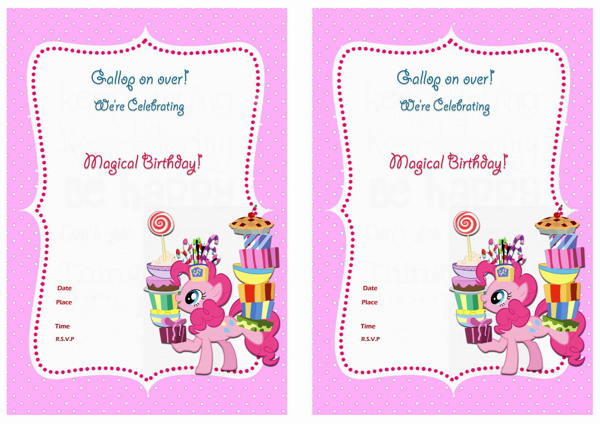 My Little Pony Birthday Party Invitations
 My Little Pony Birthday Invitations