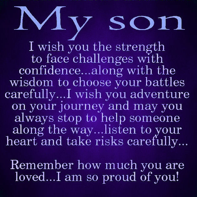 My Son Birthday Quotes
 To My Son s and for