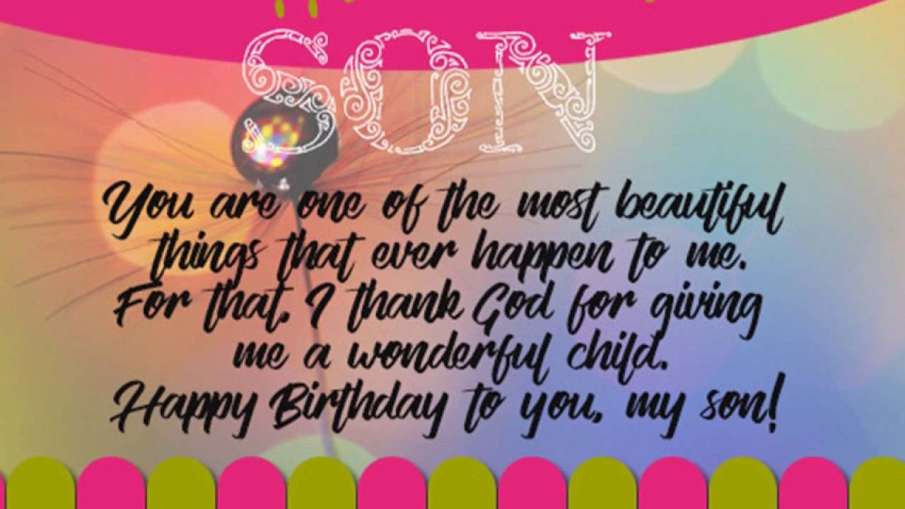 My Son Birthday Quotes
 Happy Birthday Quotes Wishes Greetings Sms Sayings