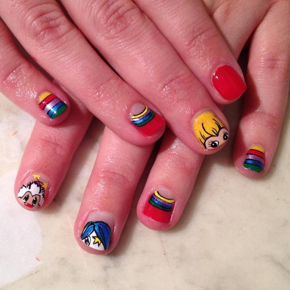 Nail Art Austin
 Rainbow Brite Nails from Nails Y all in Austin TX