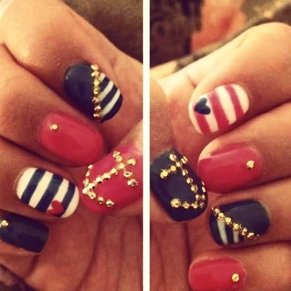 Nail Art Beads
 45 Most Beautiful Pirate Nail Art Designs For Trendy Girls