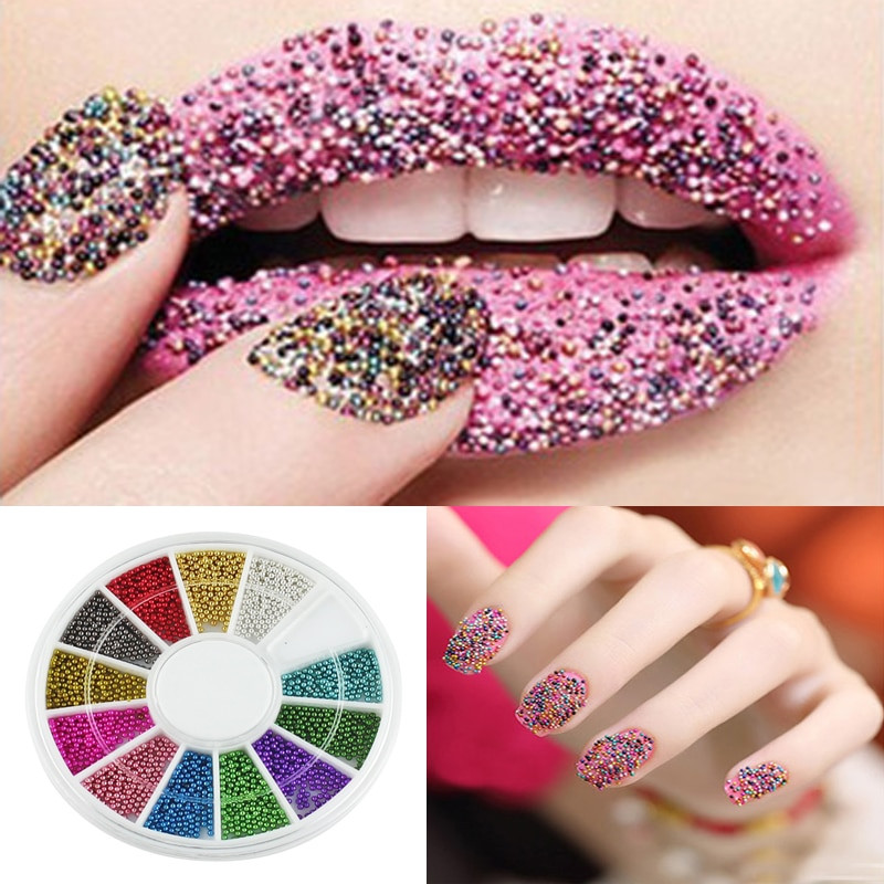 Nail Art Beads
 1PCS DIY Manicure Acrylic Glitter Beads Nail Art Tips