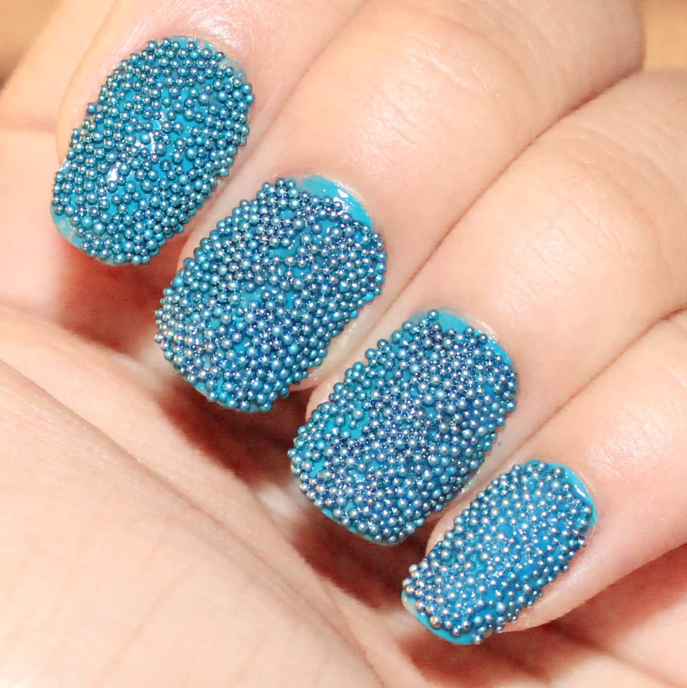 Nail Art Beads
 50 Most Beautiful Caviar Nail Art Design Ideas For Trendy