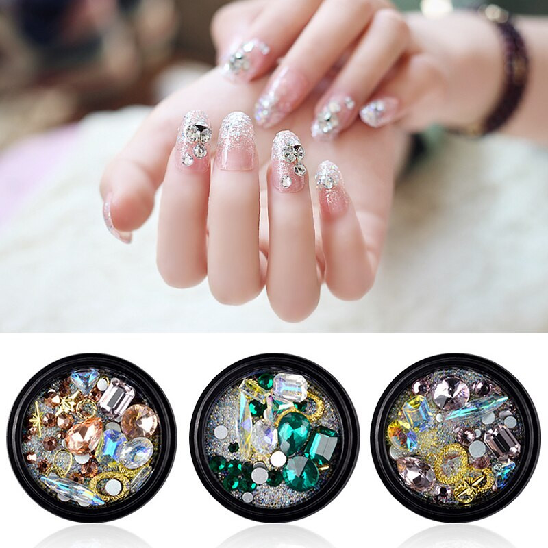 Nail Art Beads
 Professional Nail Art Accessories Beads for Women Blue