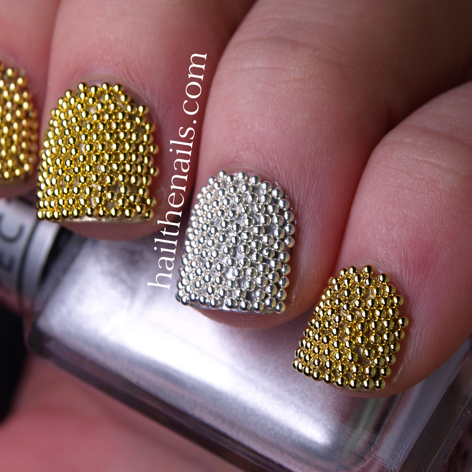 Nail Art Beads
 Gold & Silver Metallic Caviar Beads Nail Art This by