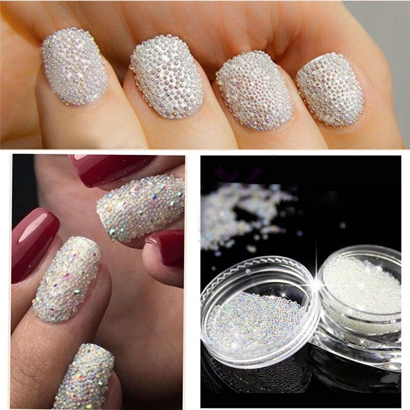 Nail Art Beads
 Nail Bar Crystal Glass Tiny Mermaid Bead Caviar Copper