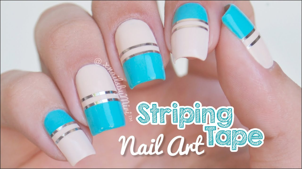 Nail Art With Tape
 Striping Tape Nail Art