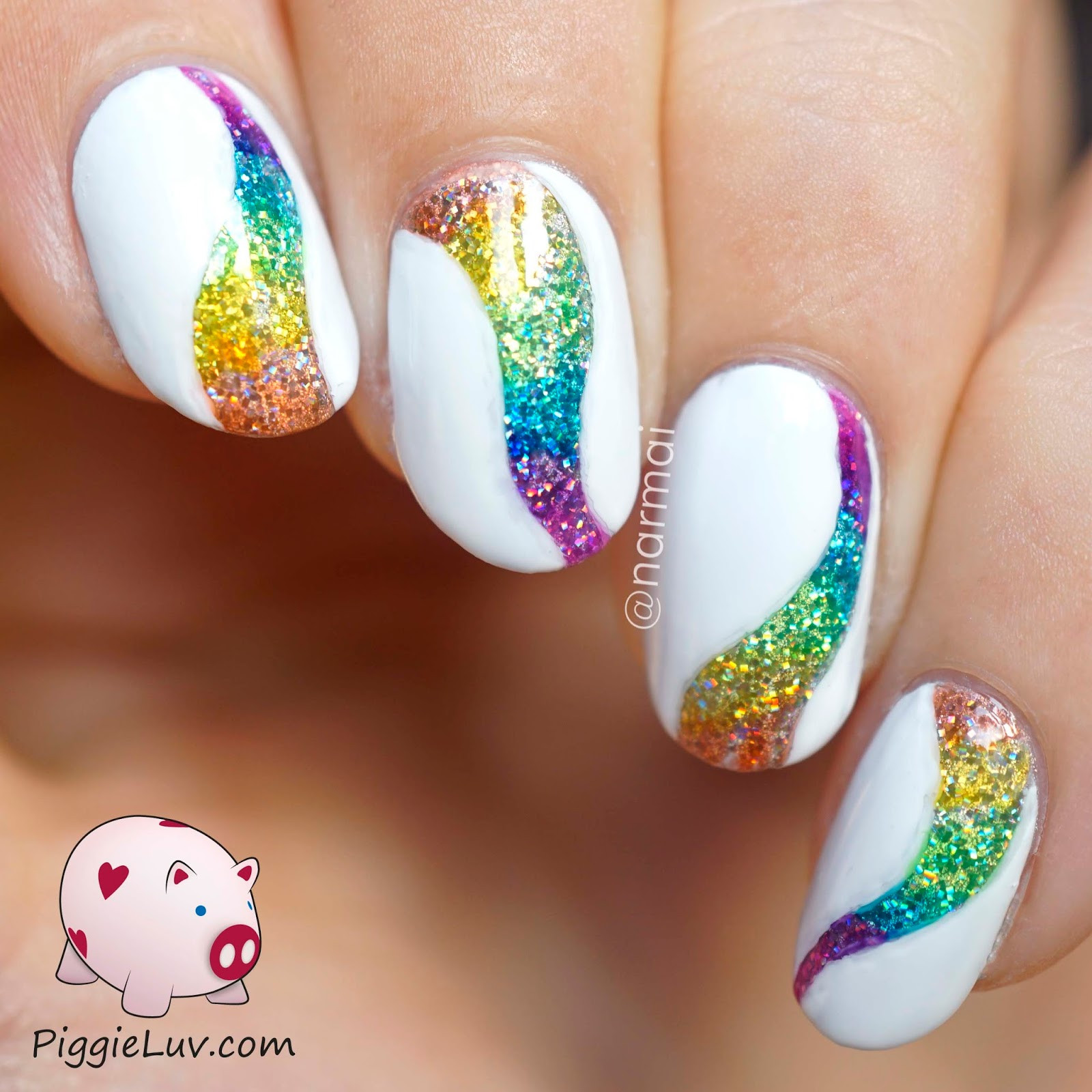 Nail Designs Sparkle
 white tip nail designs with glitter