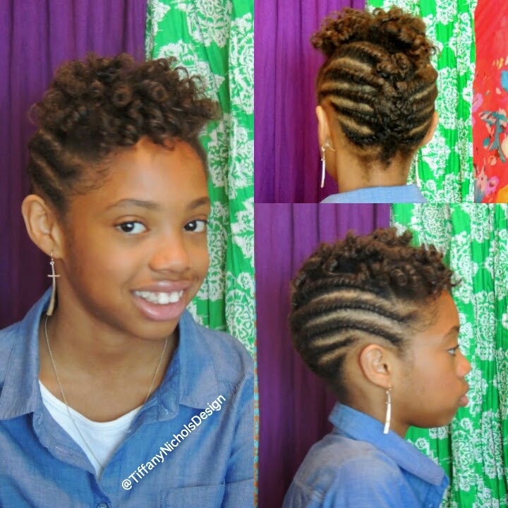 Natural Hairstyles For Black Toddlers
 Natural Hairstyle for Kids Flat Twist and Roller Set