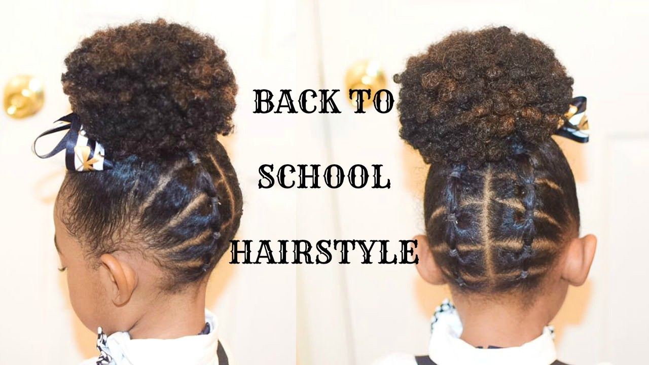 Natural Hairstyles For Black Toddlers
 KIDS NATURAL BACK TO SCHOOL HAIRSTYLES THE PLAITED UP DO