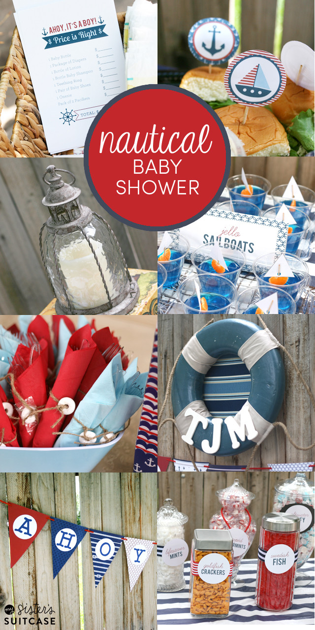 Nautical Baby Shower Gifts
 Nautical Theme Baby Shower Ideas My Sister s Suitcase