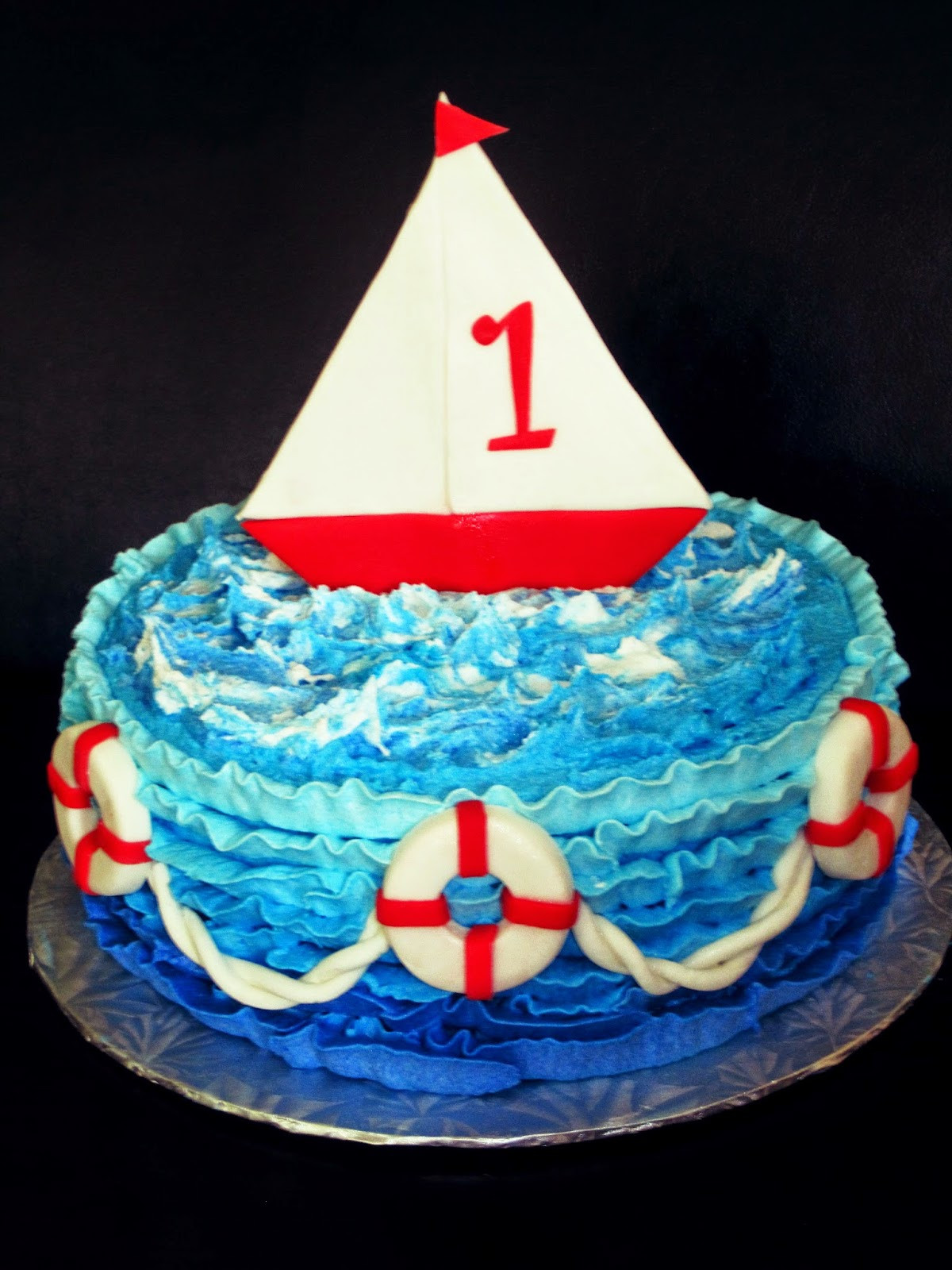 Nautical Birthday Cakes
 Cakes Something Like That Nautical 1st Birthday Cake