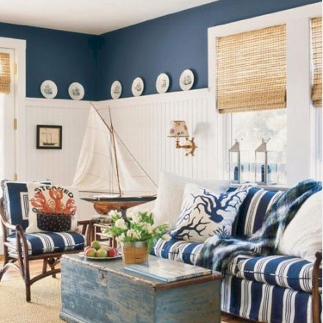 Nautical Living Room Decor
 25 Unique Rustic Coastal Nautical Living Room Ideas For