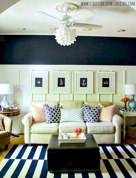 Navy Blue Rug Living Room
 Navy Blue & White Living Room Ideas